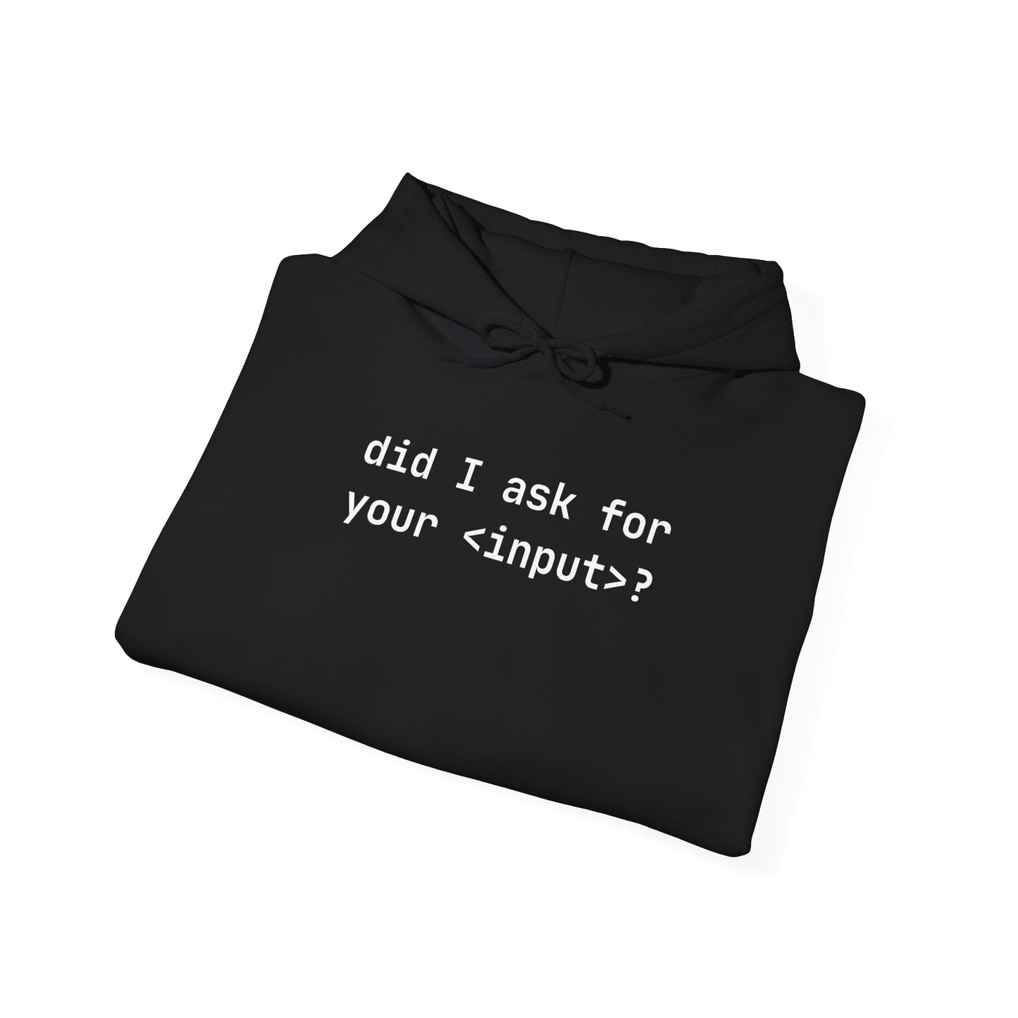 did I ask for your <input>?, Funny Gift for Friends, Unisex Hoodie, Cozy Casual Wear
