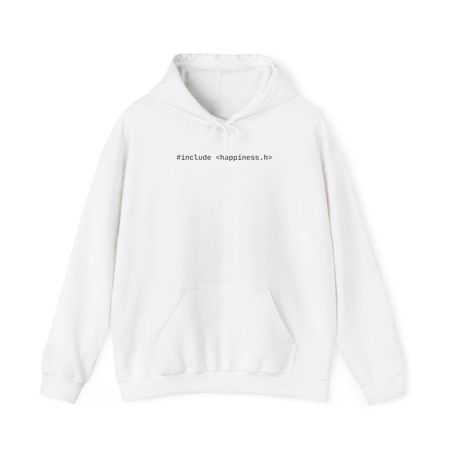 include <happiness.h> Unisex Heavy Blend™ Hooded Sweatshirt for C & C++ Programmer