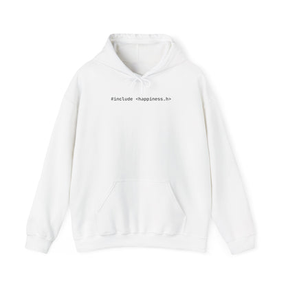 include <happiness.h> Unisex Heavy Blend™ Hooded Sweatshirt for C & C++ Programmer