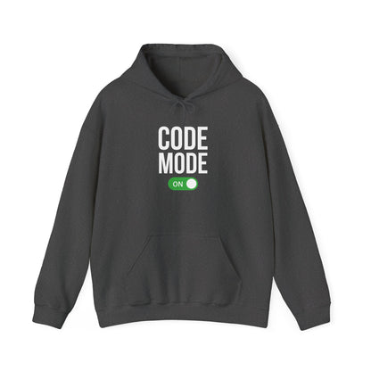 CODE MODE ON - Unisex Heavy Blend Hoodie , Best for Late night Coding session