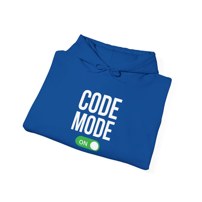 CODE MODE ON - Unisex Heavy Blend Hoodie , Best for Late night Coding session