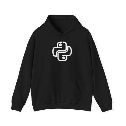 Stylish Unisex Hooded Sweatshirt with for Python Developer, Tech Fashion