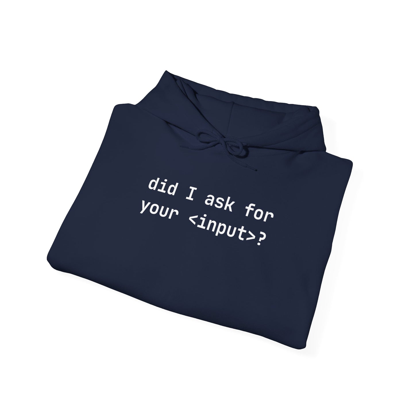 did I ask for your <input>?, Funny Gift for Friends, Unisex Hoodie, Cozy Casual Wear