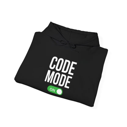CODE MODE ON - Unisex Heavy Blend Hoodie , Best for Late night Coding session
