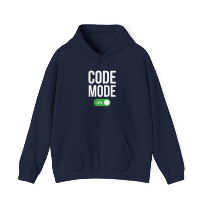 CODE MODE ON - Unisex Heavy Blend Hoodie , Best for Late night Coding session