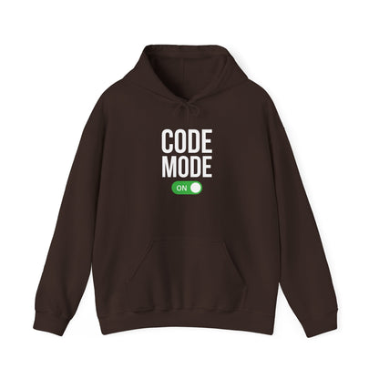 CODE MODE ON - Unisex Heavy Blend Hoodie , Best for Late night Coding session