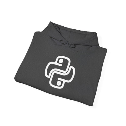 Stylish Unisex Hooded Sweatshirt with for Python Developer, Tech Fashion