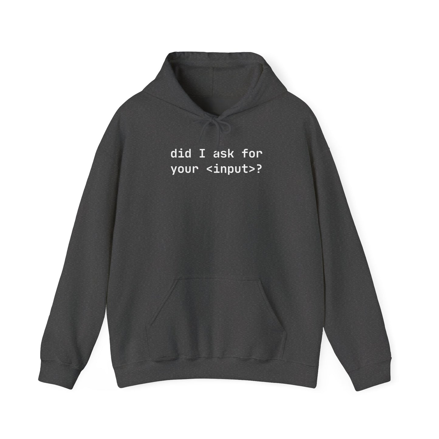 did I ask for your <input>?, Funny Gift for Friends, Unisex Hoodie, Cozy Casual Wear