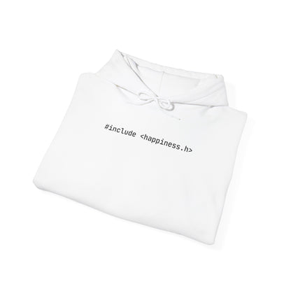 include <happiness.h> Unisex Heavy Blend™ Hooded Sweatshirt for C & C++ Programmer